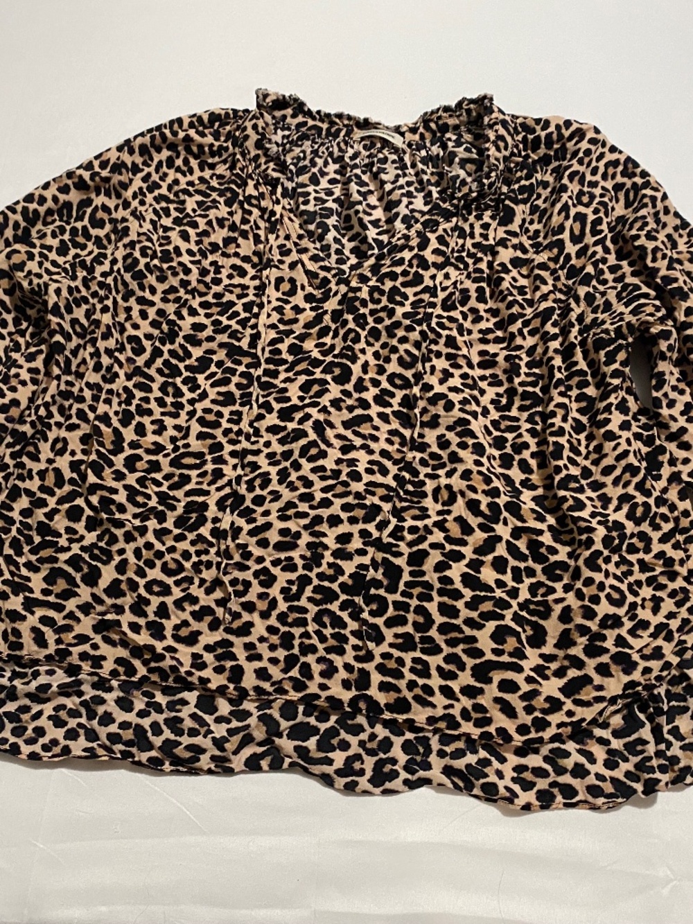Zadig & Voltaire Theresa Leopard Print Viscose Blouse - Size Medium